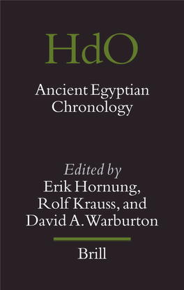 Ancient Egyptian Chronology.Pdf