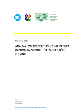 Analiza Izgrađenosti Kroz Vremenska Razdoblja Za Područje Zagrebačke Županije