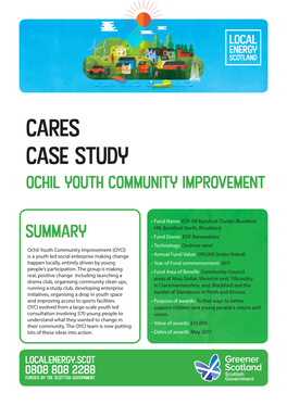 Cares Case Study Ochil Youth Community Improvement