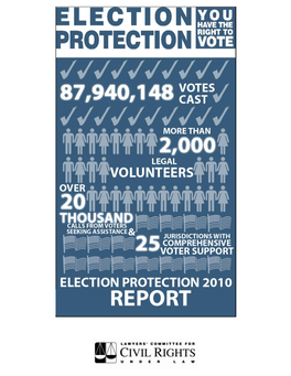 2010 Election Protection Report