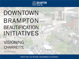 Downtown Brampton Visioning Charrette