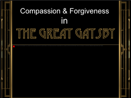 Compassion & Forgiveness
