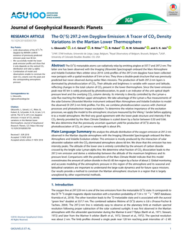 A Tracer of CO2 Density Variations in the Martian Lower CO2 Density Provided by the Mars Climate Database Is Scaled Down by a Factor Between 0.50 and 0.66