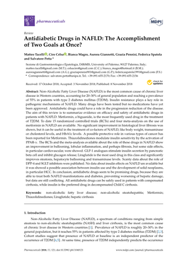 Antidiabetic Drugs in NAFLD: the Accomplishment of Two Goals at Once?