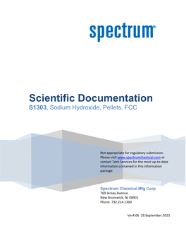 S1303, Sodium Hydroxide, Pellets, FCC