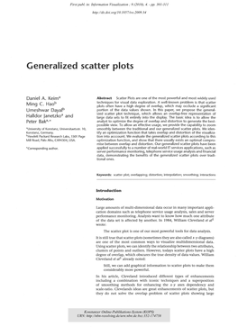 Generalized Scatter Plots