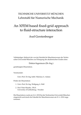 An XFEM Based Fixed-Grid Approach to Fluid-Structure Interaction