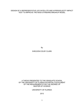 University of Florida Thesis Or Dissertation Formatting Template