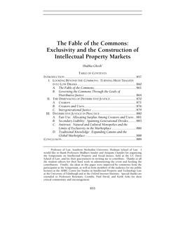 Exclusivity and the Construction of Intellectual Property Markets