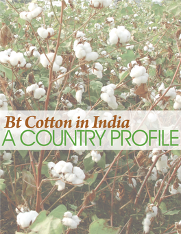Bt Cotton in India: a Country Profile