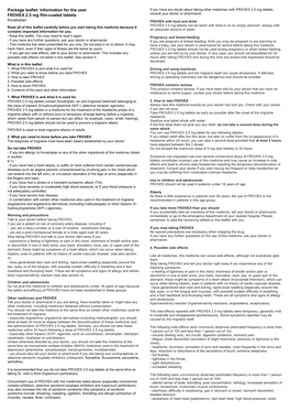 Information for the User FROVEX 2.5 Mg Film-Coated Tablets