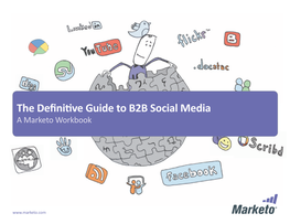 The Definitive Guide to B2B Social Media by Marketo Workbook