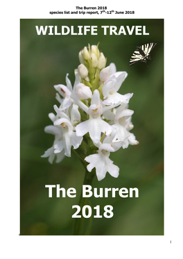 Wildlife Travel Burren 2018
