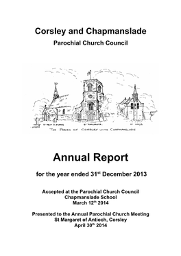 Parochial Church Council of Corsley and Chapmanslade