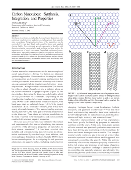 Carbon Nanotubes: Synthesis, Integration, and Properties