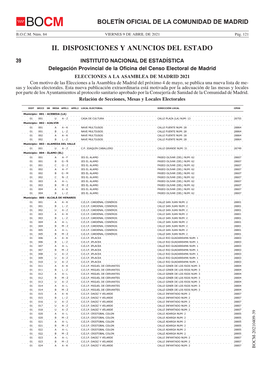 Ii. Disposiciones Y Anuncios Del Estado