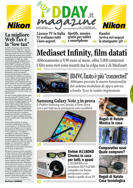 Mediaset Infinity, Film Datati Capacità Di Attrarre Gli Investimenti E Di Esportare