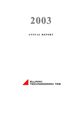 Elteb Annual Report 2003