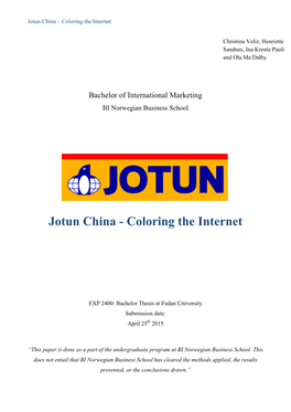 Jotun China – Coloring the Internet