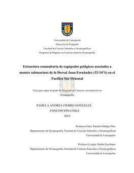 Tesis Estructura Comunitaria De Copepodos .Pdf