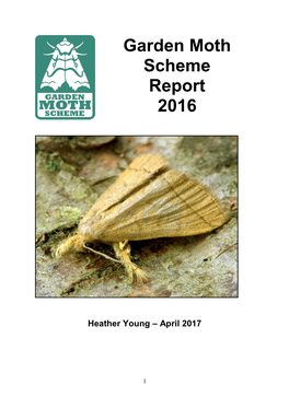 Garden Moth Scheme Report 2016