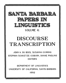 Discourse Transcription