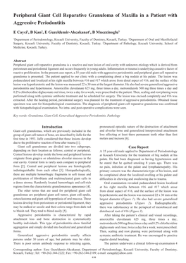 Peripheral Giant Cell Reparative Granuloma of Maxilla in a Patient with Aggressive Periodontitis