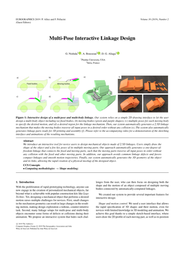 Multi-Pose Interactive Linkage Design Teaser