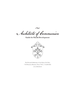 Architects of Communion Guide for Parish Development