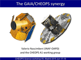 The GAIA/CHEOPS Synergy