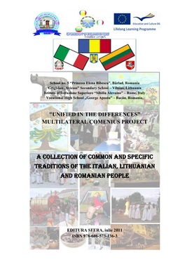 A Collection of Common and Specific Traditions of the Italian, Lithuanian and Romanian People