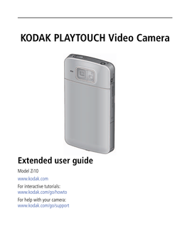 KODAK PLAYTOUCH Video Camera