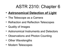 ASTR 2310: Chapter 6