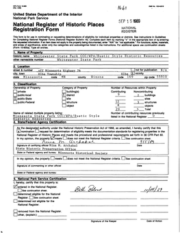 National Register of Historic Places Continuation Sheet