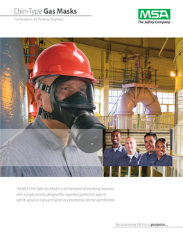 Chin-Type Gas Masks Full-Facepiece Air-Purifying Respirator