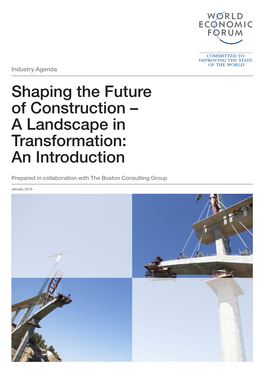 Shaping the Future of Construction – a Landscape in Transformation: an Introduction