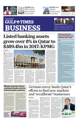 Listed Banking Assets Grow Over 8% in Qatar to $389.4Bn In