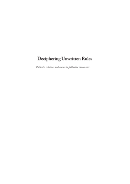 Deciphering Unwritten Rules