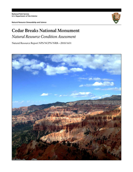 Cedar Breaks National Monument NRCA