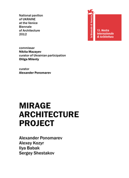 Mirage Architecture Project
