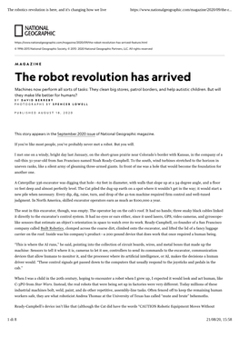 The Robot Revolution Has Arrived