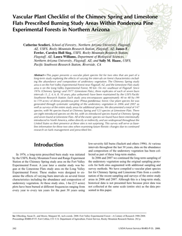 Fort Valley Experimental Forest-A Century of Research 1908-2008