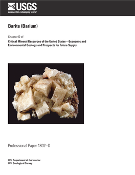 Barite (Barium)