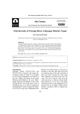 15. Fish Diversity of Triyuga River