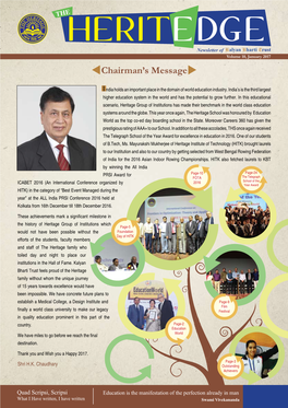 Chairman's Message