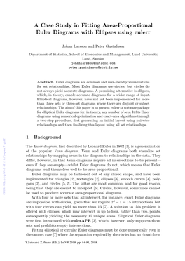 A Case Study in Fitting Area-Proportional Euler Diagrams with Ellipses Using Eulerr