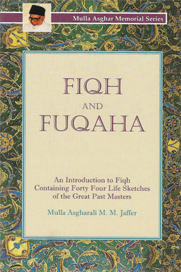 Fiqh and Fuqaha