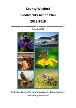 County Wexford Biodiversity Action Plan 2013-2018