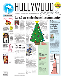 Local Tree Sales Benefit Community the Nativ- Stands and Christmas 5200 Johnson St., from 5 Ity Church Men’S Decorations for the Needy