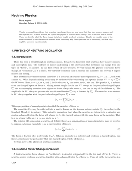 Neutrino Physics